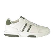 Sportieve Witte Sneakers Groene Details Print Tommy Hilfiger , White ,...