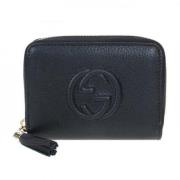 Leren Portemonnee en Kaarthouder Set Gucci , Black , Dames