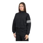 Zwarte Zip Sweater Neuclassics Style Adidas Originals , Black , Dames