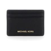 Zwarte Portemonnees met Kaarthouder Michael Kors , Black , Dames