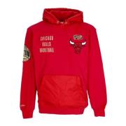 Chicago Bulls Vintage Logo Hoodie Mitchell & Ness , Red , Heren