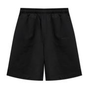 Shorts met geborduurd logo Vetements , Black , Heren