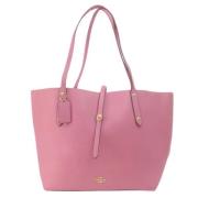 Pre-owned Leather totes Coach Pre-owned , Pink , Dames