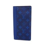 Pre-owned Fabric wallets Louis Vuitton Vintage , Blue , Heren