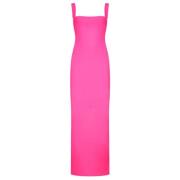 Fluorescerend Roze Lange Jurk Solace London , Pink , Dames