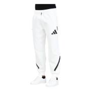 Teamwork Geïnspireerde Witte Sportieve Broek Adidas , White , Heren