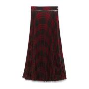 Geruit Patroon Geplooide Rok Burberry , Multicolor , Dames