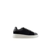 Casual Sneaker Schoenen voor Mannen Emporio Armani , Black , Dames