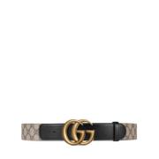 Riem With Double G Buckle Gucci , Black , Dames