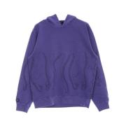 Amethist Geverfde Lichtgewicht Hoodie Heren Octopus , Purple , Heren