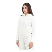 Witte Hoodie Essentials+ Borduurwerk Vrouwen Puma , White , Dames