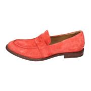 Vintage Suède Loafers voor Vrouwen Moma , Red , Dames