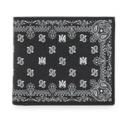 Paisley Patroon Bi-Fold Portemonnee Amiri , Black , Heren