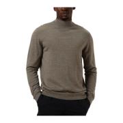 Groene Pullover Mock voor Heren Profuomo , Green , Heren