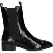 Zwarte Chelsea Laarzen Platte Hak Stefano Lauran , Black , Dames