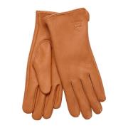 Elegante Deerskin Handschoenen in Cognac Notyz , Brown , Dames