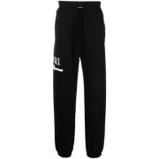 Zwarte MA Bar Logo Sweatpants Amiri , Black , Heren