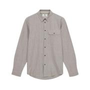 Gestreept Oxford Shirt Lichtgewicht Anerkjendt , Gray , Heren