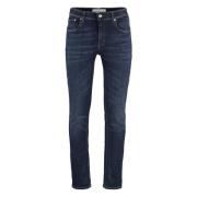 Slim Fit Jeans met Metalen Details Department Five , Blue , Heren