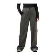 Sophia Cargo Strap Broek Fiveunits , Gray , Dames