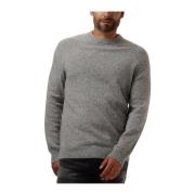 Grijze Gebreide Trui Crew Neck Profuomo , Gray , Heren