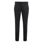 Slim Fit Broek met Metalen Sluiting Dickies , Black , Heren