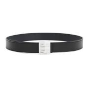 Zwarte Omkeerbare Riem met 4G Gesp Givenchy , Black , Heren