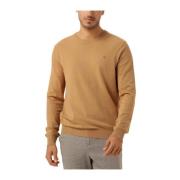 Kameel Viscose Crewneck Pullover Sweater Scotch & Soda , Brown , Heren