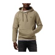 Groene Pullover Hoodie voor Mannen Lyle & Scott , Green , Heren