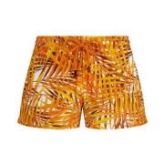 Palmbladeren Badstof Shorts voor Dames Vilebrequin , Orange , Dames