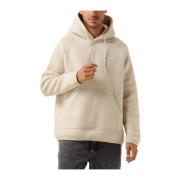 Heren Fleece Hoodie Trui Peak Performance , Beige , Heren