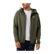 Groene Zip Hoodie voor Mannen Peak Performance , Green , Heren