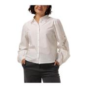 Elegante Witte Blouse voor Vrouwen Y.a.s , White , Dames