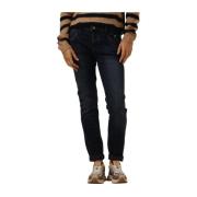 Slim Fit Naomi Colla Blauwe Jeans MOS Mosh , Blue , Dames