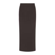 Midi Rok in Klassieke Stijl Remain Birger Christensen , Brown , Dames