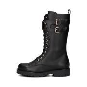 Elegante Zwarte Veterschoenen Twinset , Black , Dames