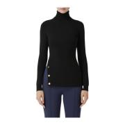 Zwarte Truien voor Vrouwen Elisabetta Franchi , Black , Dames