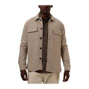 Gebreid Overshirt voor Heren Profuomo , Beige , Heren