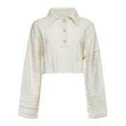 Stijlvolle Sweaters Collectie rus , White , Dames