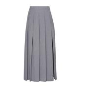 Grijze geplooide midi-rok Liu Jo , Gray , Dames