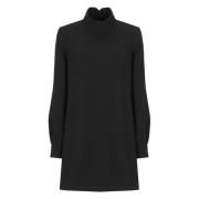 Zwarte jurk met hoge hals Pinko , Black , Dames