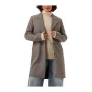 Grijze wollen jas voor vrouwen Selected Femme , Gray , Dames