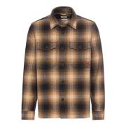 Katoenen Overshirt Camel Active , Brown , Heren