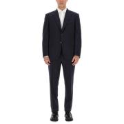 Klassieke Britse jurk - Regular Fit Brioni , Blue , Heren