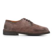 Bruine Suède Ronde Neus Derby Schoenen Alexander Hotto , Brown , Heren