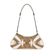 Studded Schoudertas Guess , Beige , Dames