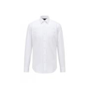 Normaal Overhemd Hugo Boss , White , Heren