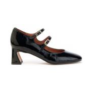 Zwart Lakleren Dubbele Gesp Pumps Angel Alarcon , Black , Dames