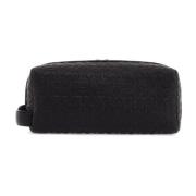 Geëmbosseerd Gancini Patroon Beauty Case Salvatore Ferragamo , Black ,...