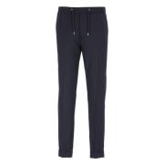 Blauwe Tapered Broek van Wol met Elastische Taille PS By Paul Smith , ...